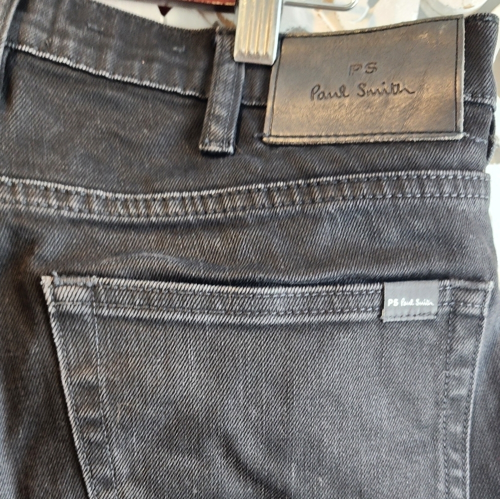 P.S PAUL SMITH straight-leg jeans Black Color Organic Cotton Men Size 29 - Picture 8 of 12